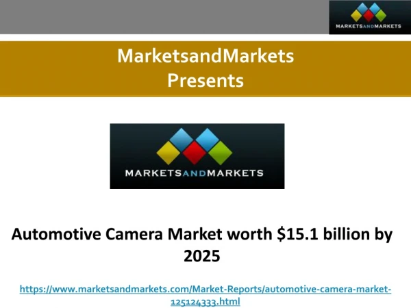 Automotive Camera Market worth $15.1 billion by 2025