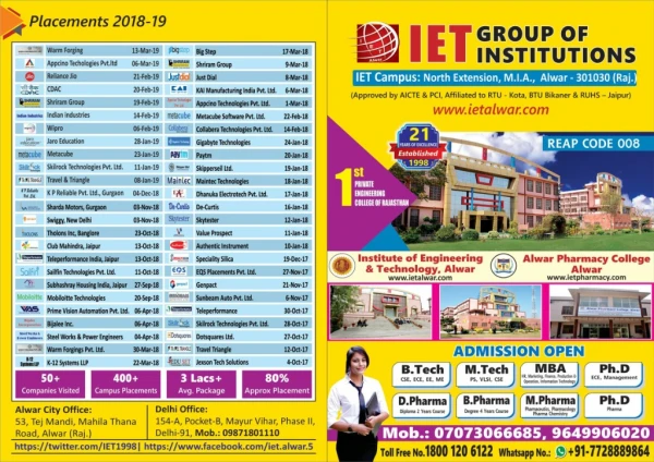 IET Group Brochure - Alwar