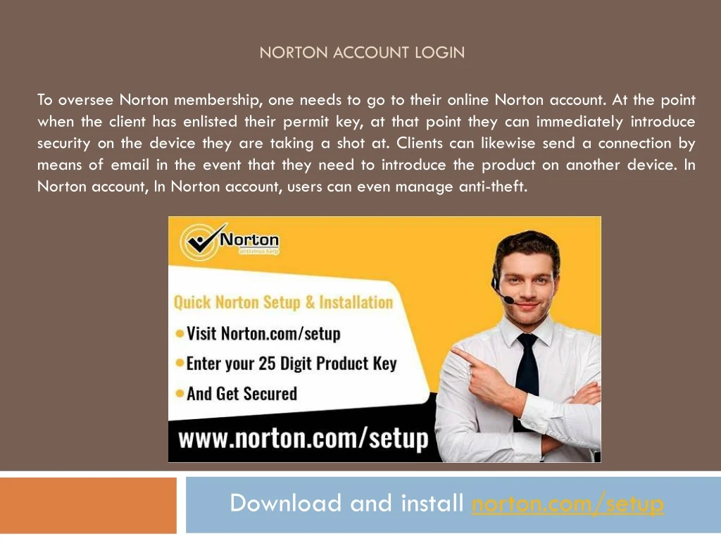 norton account login