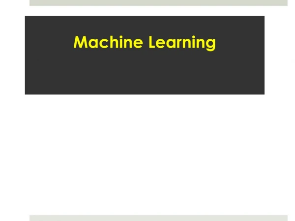 Best Machine Learning Course
