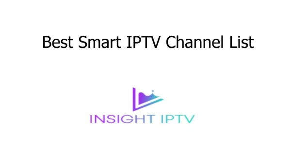 Best Smart IPTV Channel List