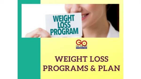 Weight Loss Programs & Plan