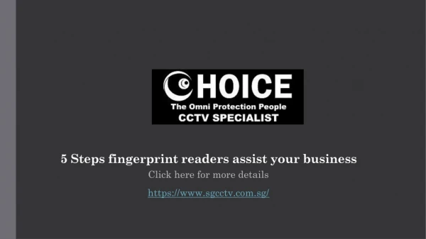 5 Steps fingerprint readers assist your business
