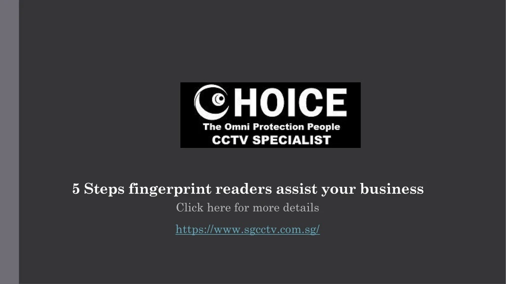 5 steps fingerprint readers assist your business