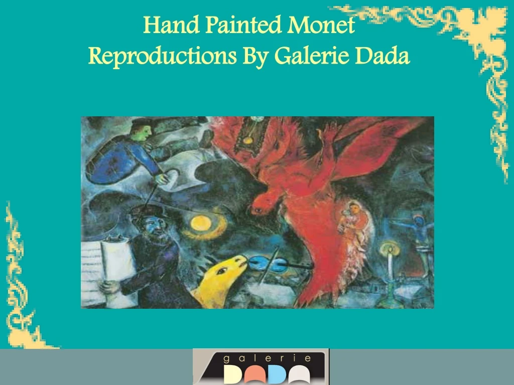 hand painted monet reproductions by galerie dada