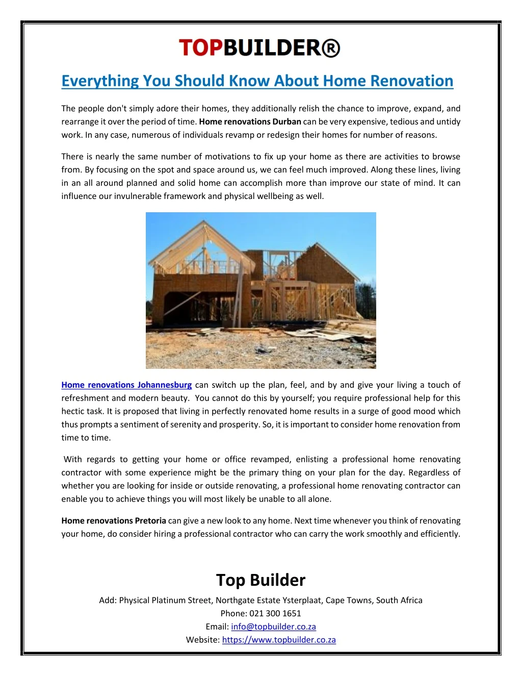 everything you should know about home renovation