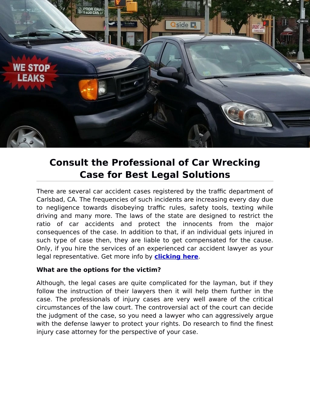 consult the professional of car wrecking case