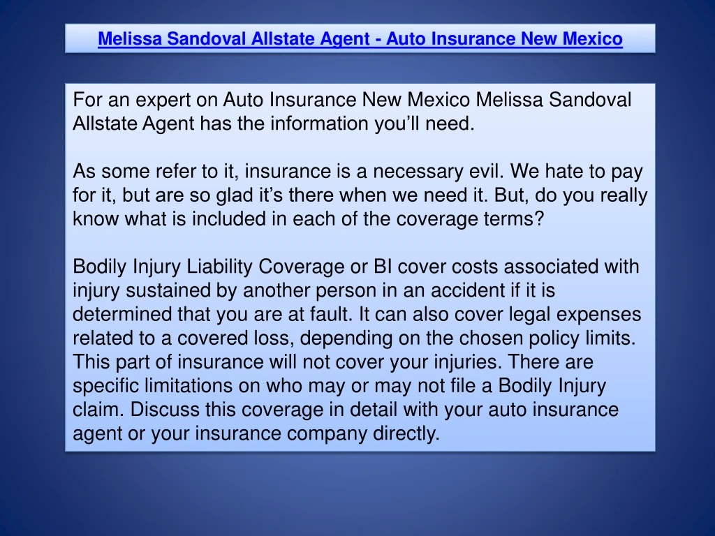 melissa sandoval allstate agent auto insurance