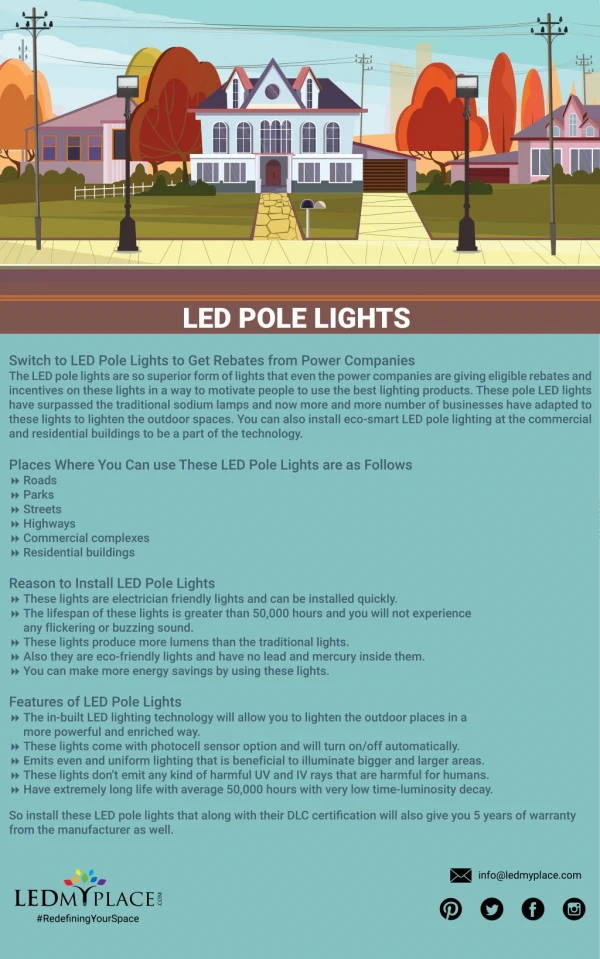 Switch to LED Pole Lights to Get Rebates from Power Companies