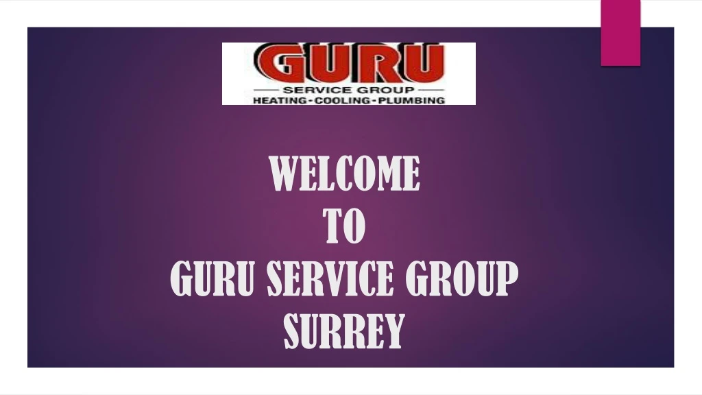 welcome to guru service group surrey