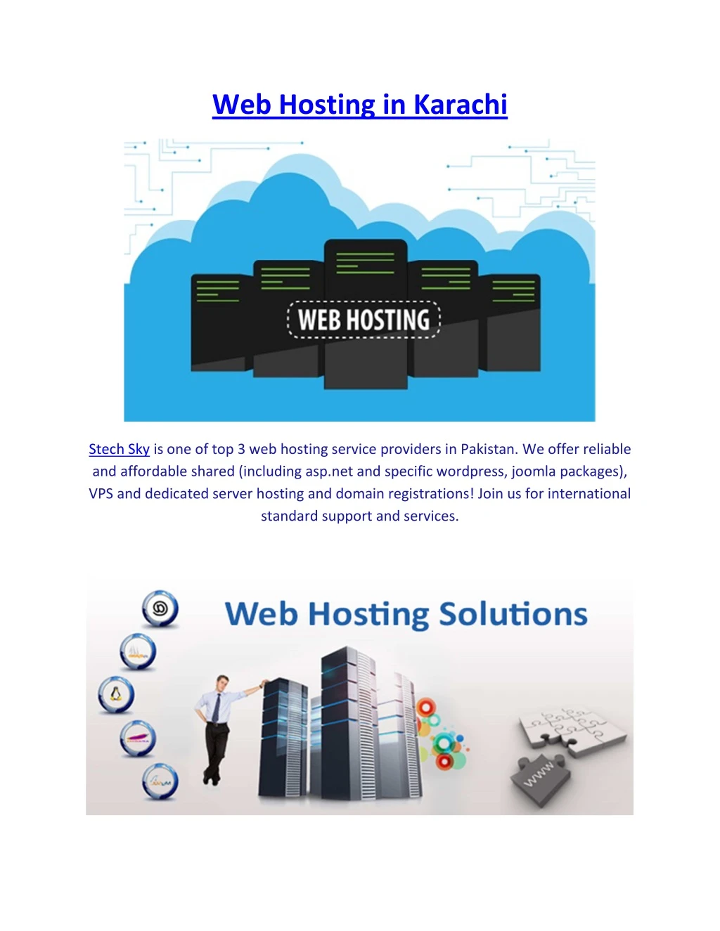 web hosting in karachi