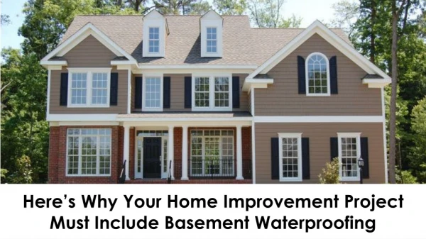 Here’s Why Your Home Improvement Project Must Include Basement Waterproofing