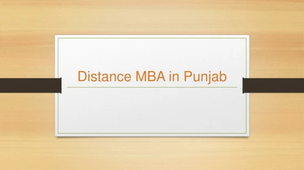Distance MBA in Punjab | Management Distance Learning - MIT School of Distance Education