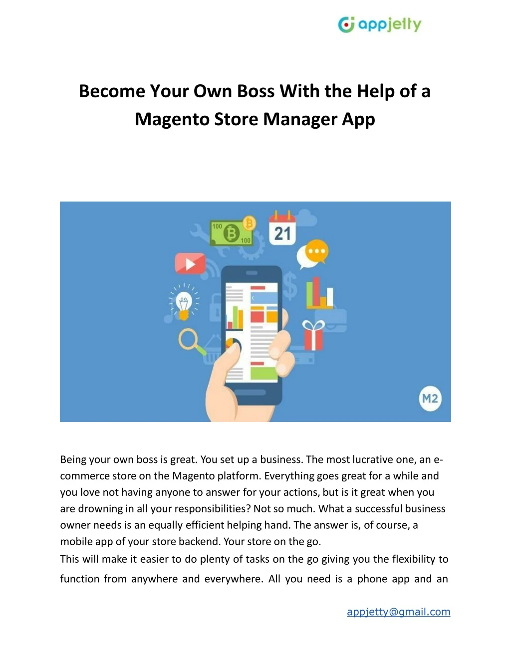 become your own boss with the help of a magento store manager app