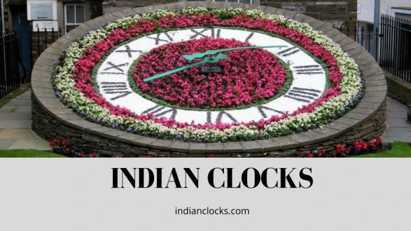 Floral Clocks or Garden Clocks - Indianclocks.com