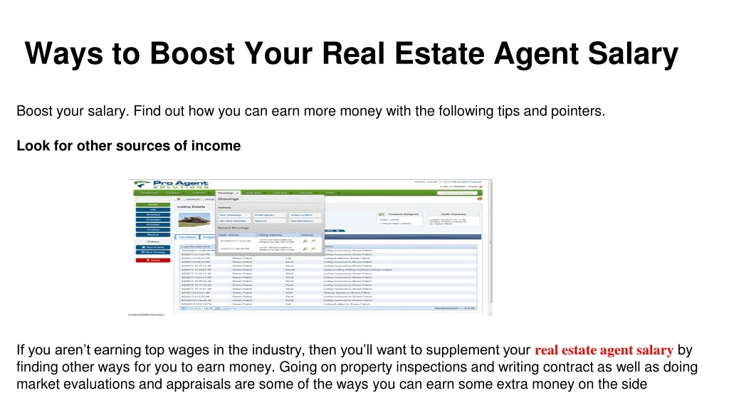 ways to boost your real estate agent salary