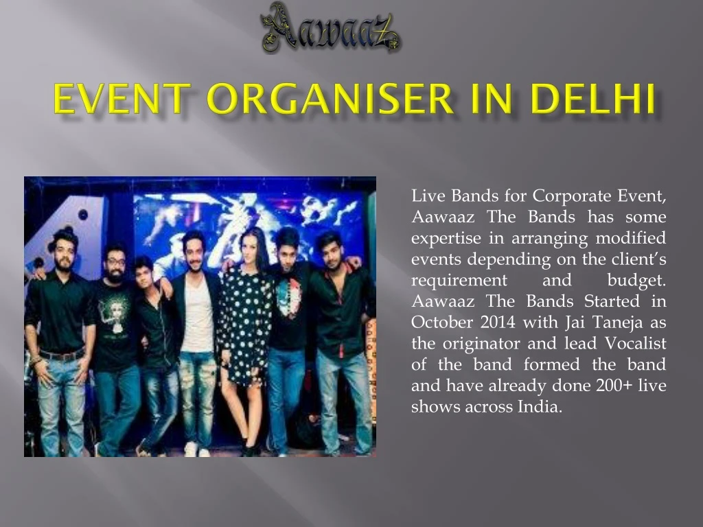 live bands for corporate event aawaaz the bands