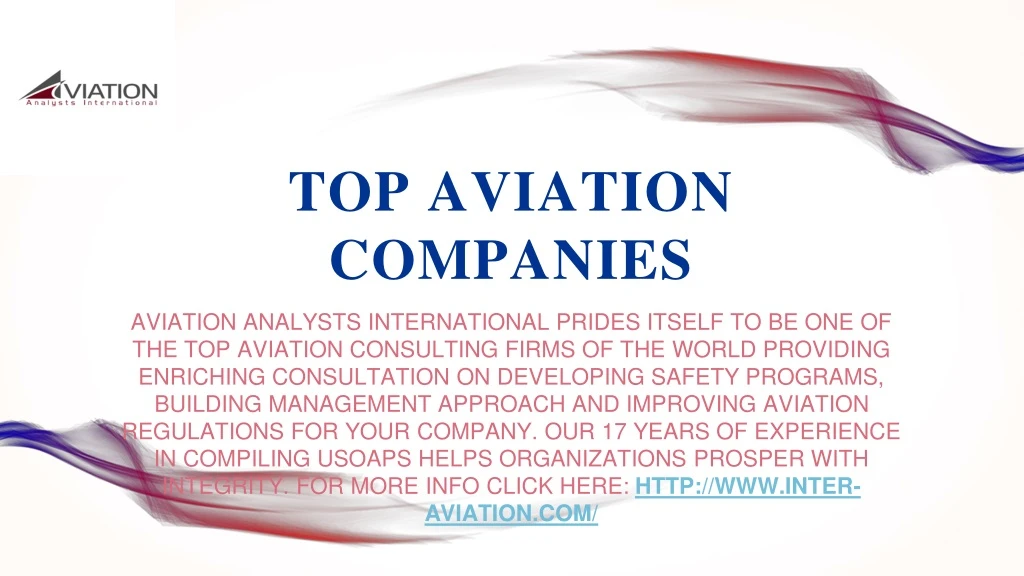 top aviation companies