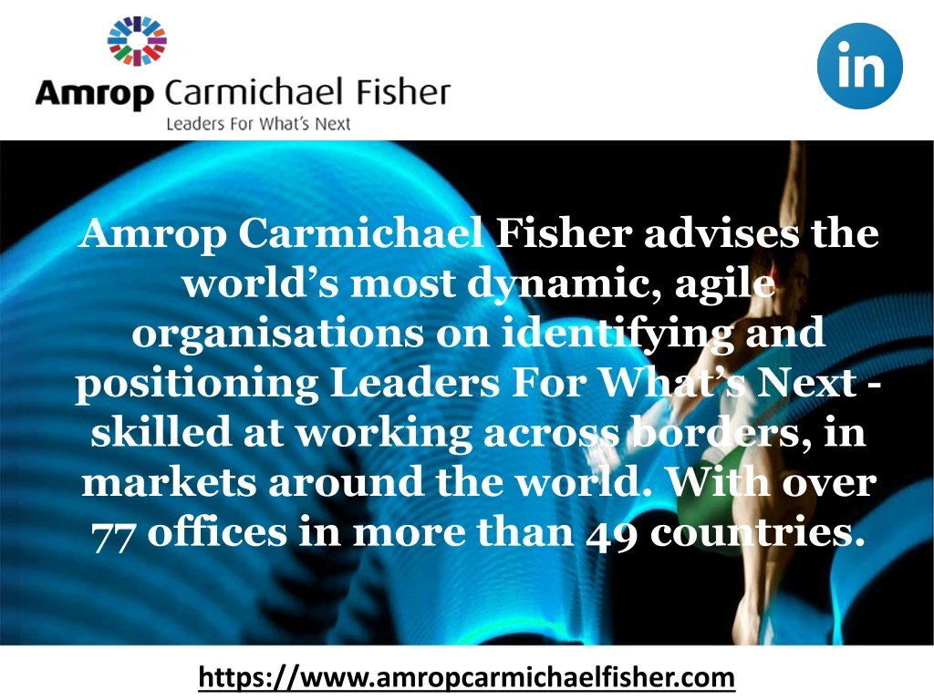 amrop carmichael fisher advises the world s most