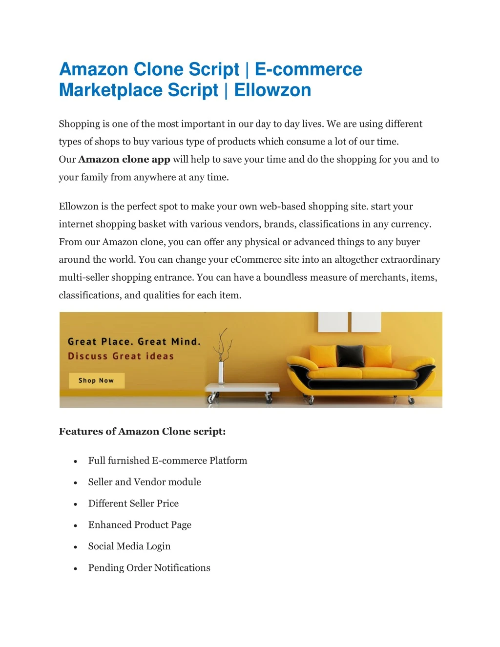 amazon clone script e commerce marketplace script