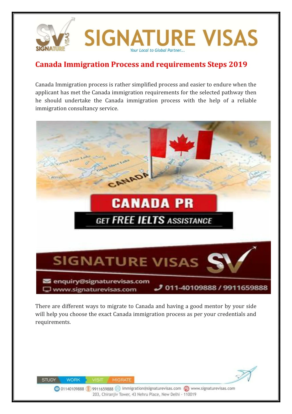 canada immigration process and requirements steps
