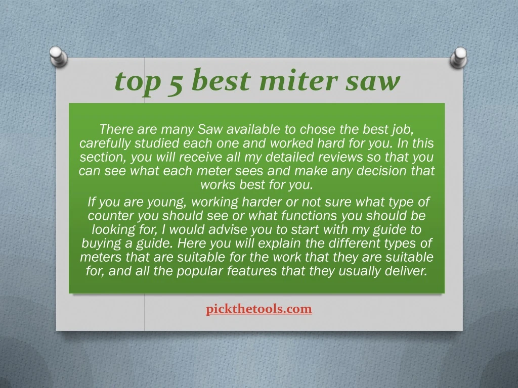 top 5 best miter saw there are many saw available