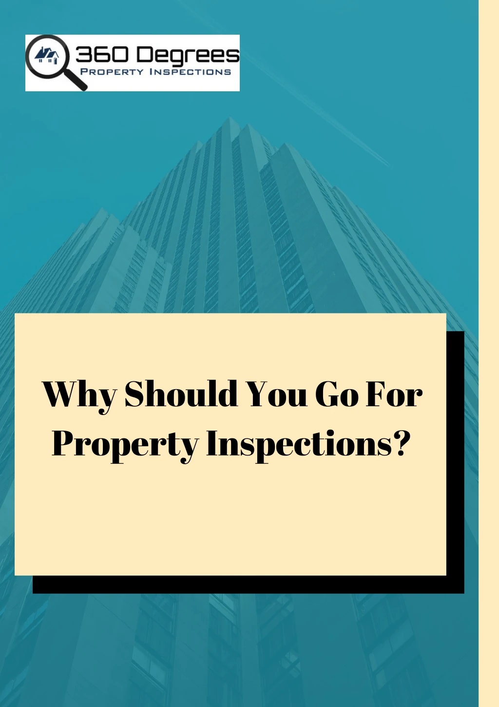 why should you go for property inspections