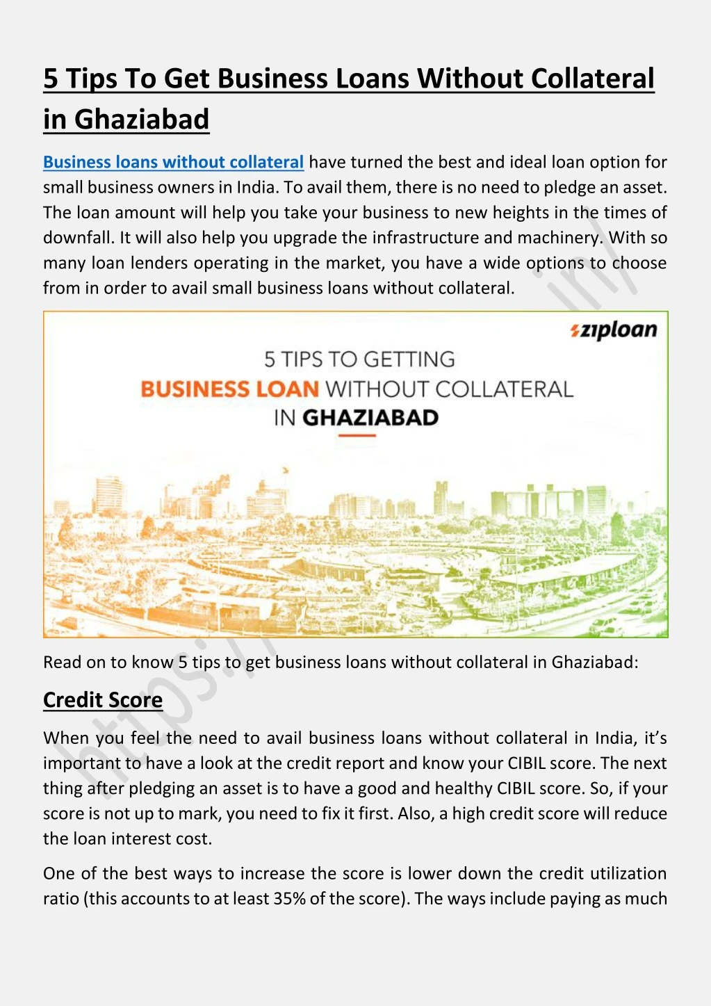 5 tips to get business loans without collateral