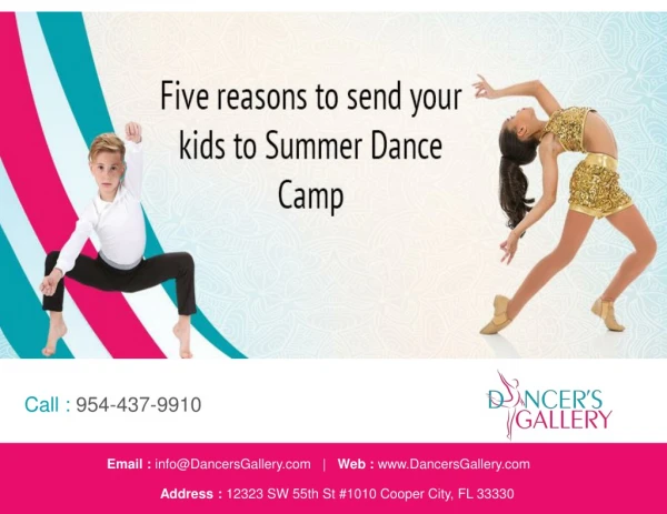 Five reasons to send your kids to Summer Dance Camp
