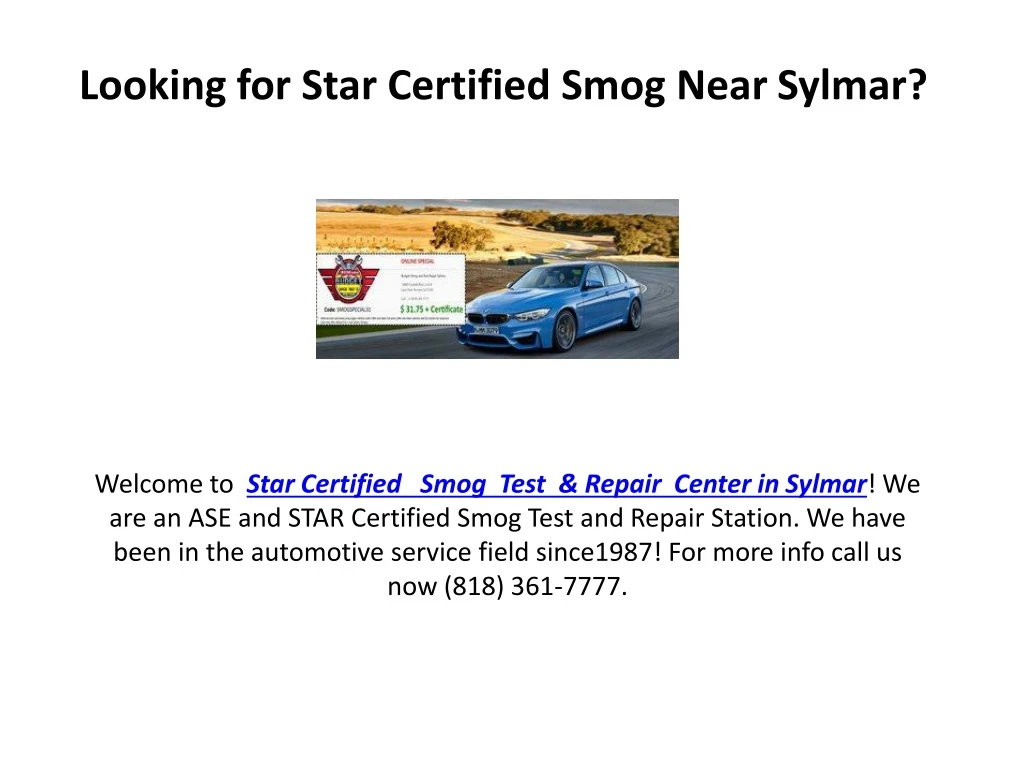 looking for star certified smog near sylmar