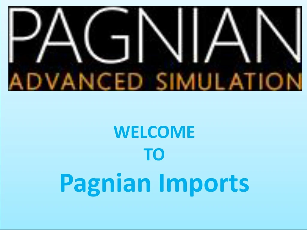 welcome to pagnian imports