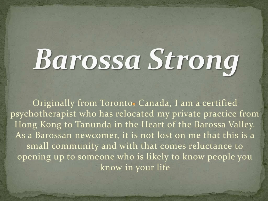 originally from toronto canada i am a certified