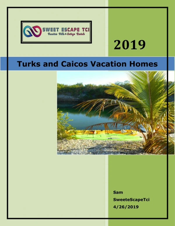 Turks and Caicos Vacation Homes