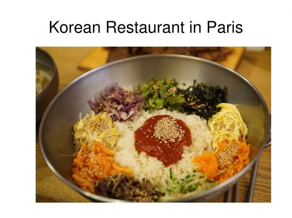 Korean Restaurants in Paris