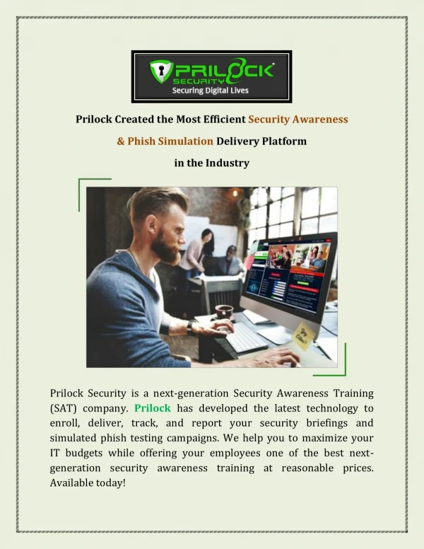 Best IT Security Awareness Training- Prilock