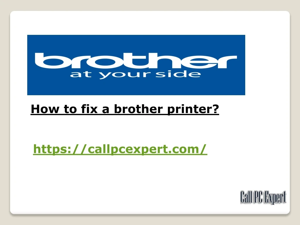 how to fix a brother printer