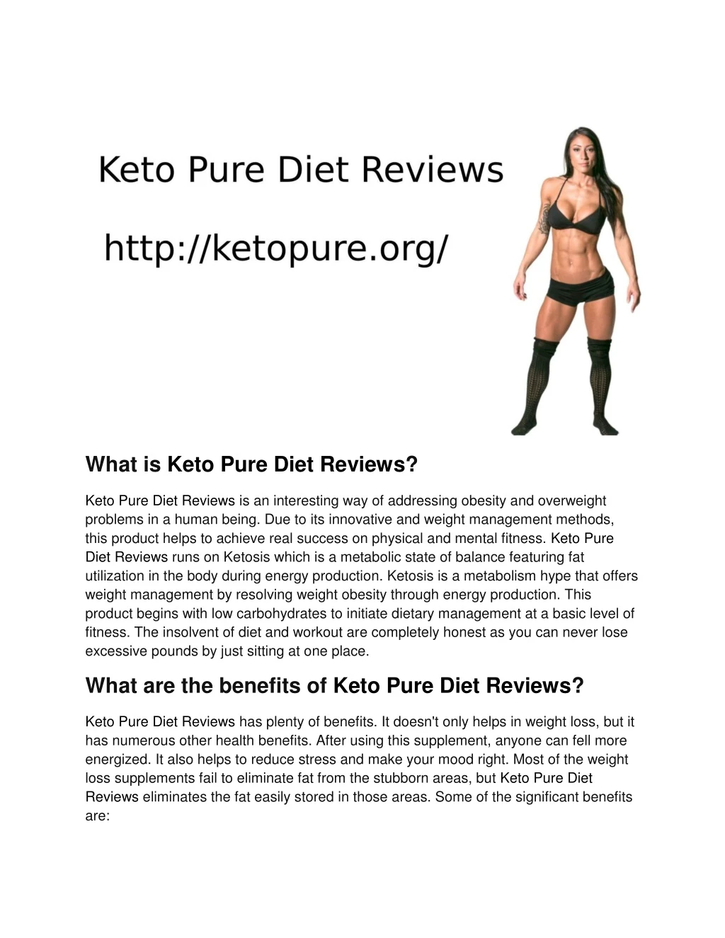what is keto pure diet reviews