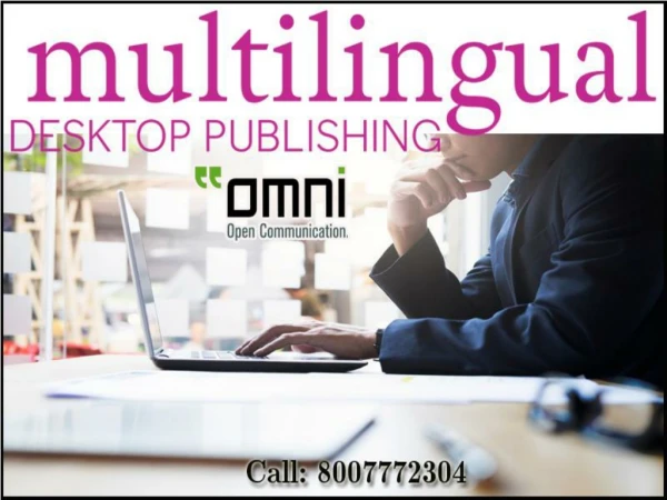 Choose the Best Multilingual Desktop Publishing Services in Houston