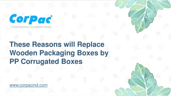 These reasons will replace wooden packaging boxes by PP Corrugated Boxes