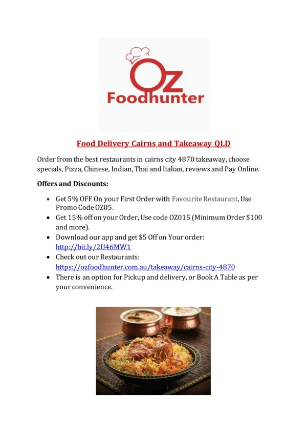 food delivery cairns | Takeaway Delivery cairns