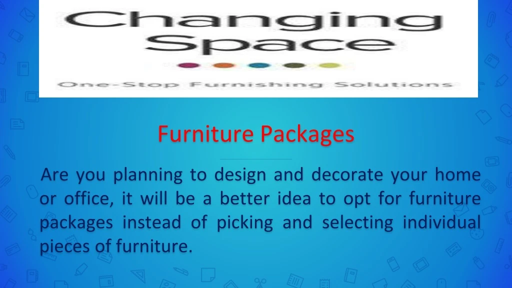 furniture packages