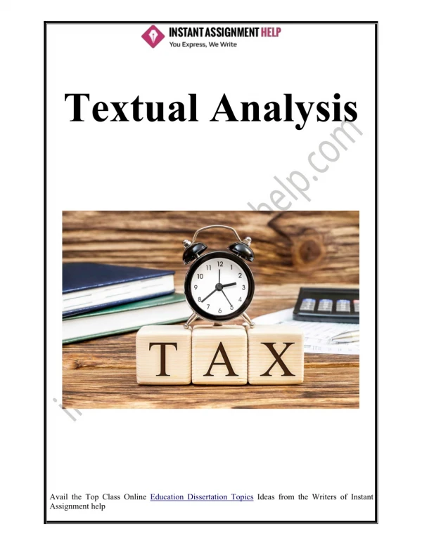 Report on Textual Analysis