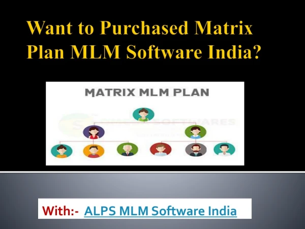 Matrix Plan MLM Software India