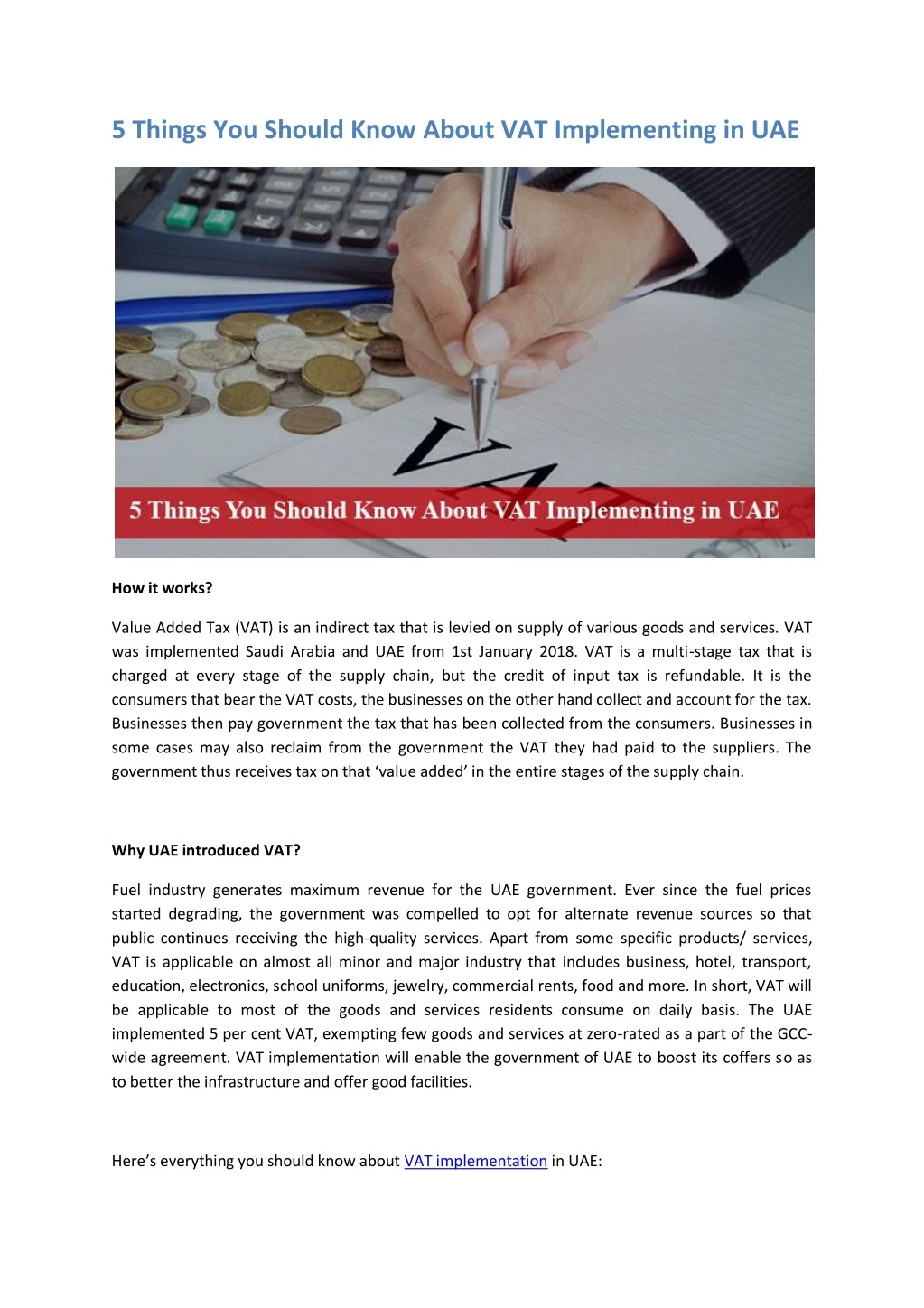 5 things you should know about vat implementing