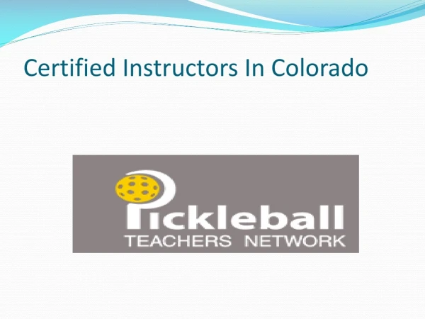 Certified Instructors In Colorado
