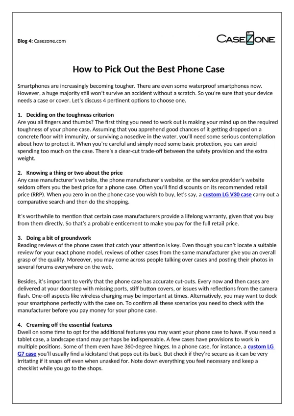 How to Pick Out the Best Phone Case