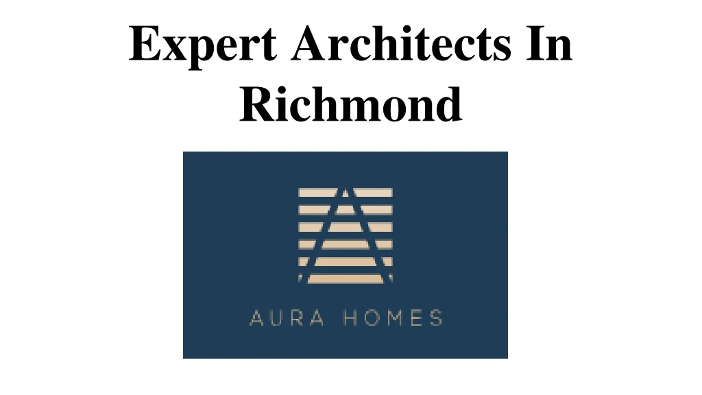 expert architects in richmond