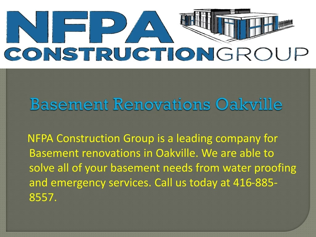 basement renovations oakville