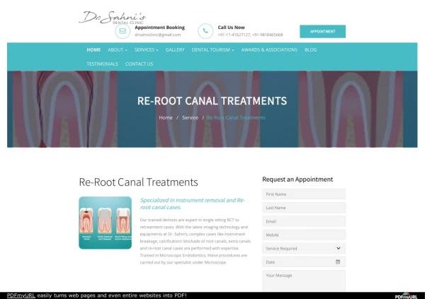 Re-Root Canal Treatment in South Delhi