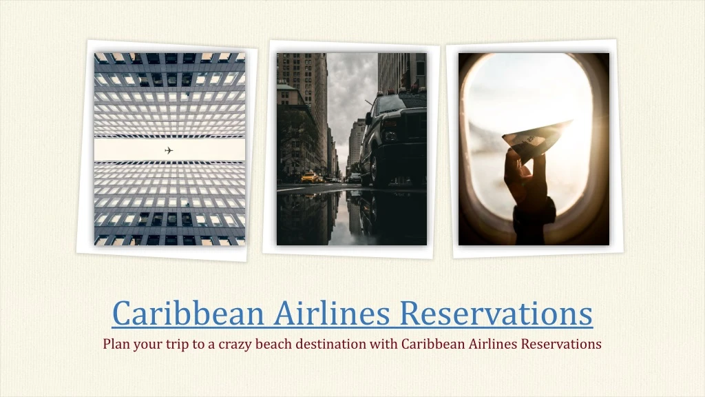 caribbean airlines reservations